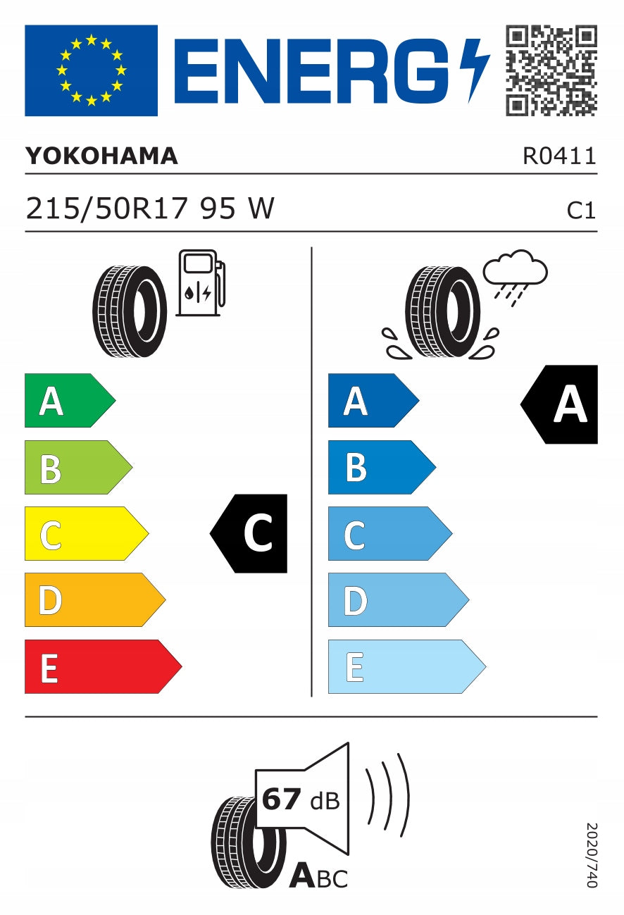 1x SUMMER TYRE Yokohama ADVAN FLEVA V701 215/50R17 95W XL FR 2025-2026 Number of tires offered 1 pc.