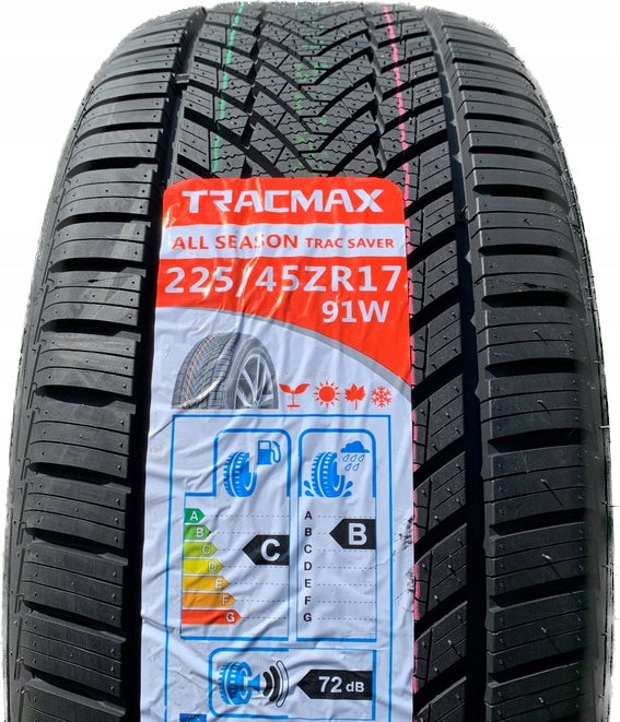 1x TRACMAX A/S Trac Saver 225/45/17 225/45R17 R17 Rant Year-round 2026