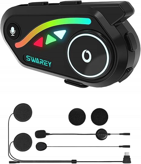 1x V8 INTERCOM MOTORCYCLE BLUETOOTH 1000,IPX67 Bluetooth 5.2 FM
