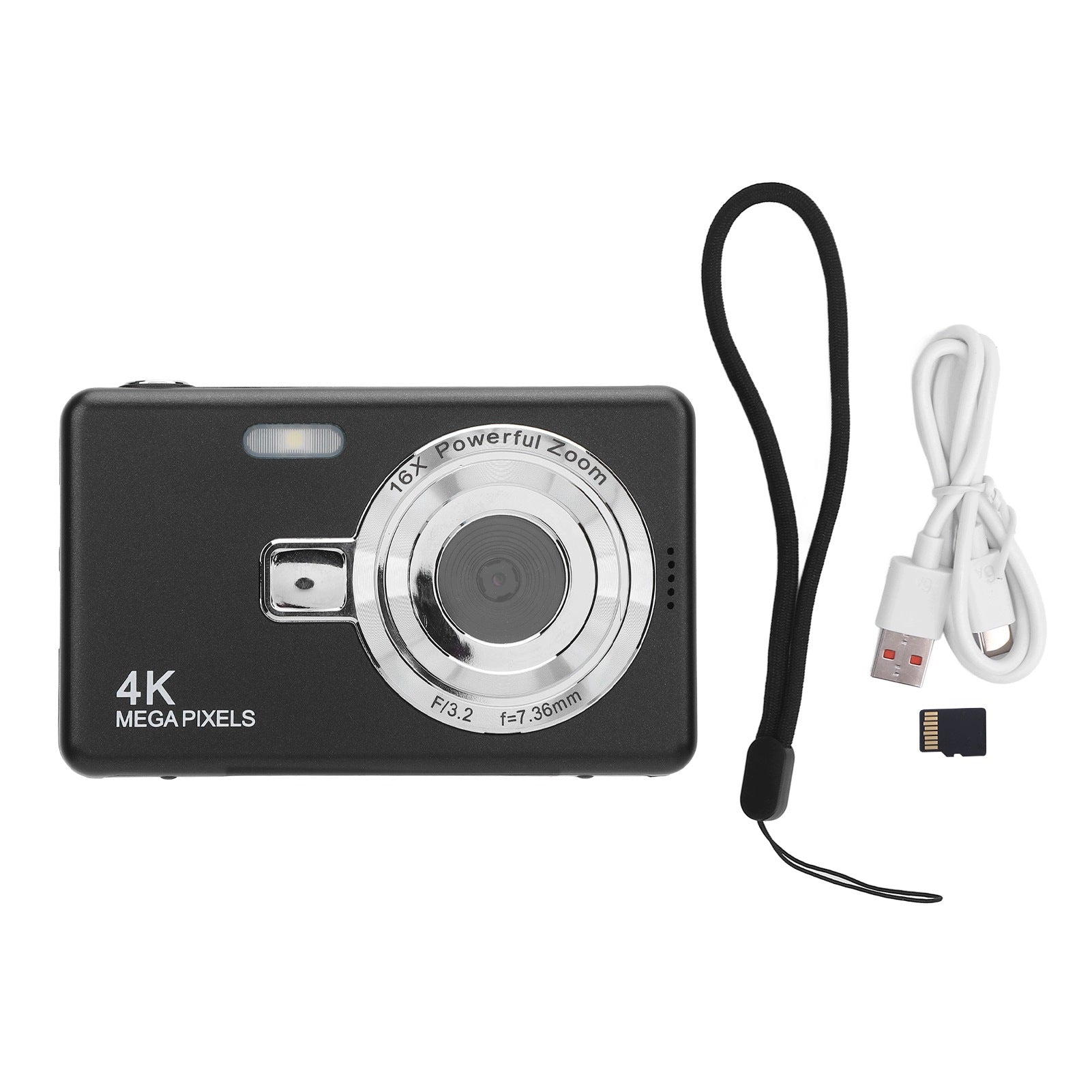 2,4 Inch Digital Camera Anti Shake 16x Zoom 50MP Photos I7