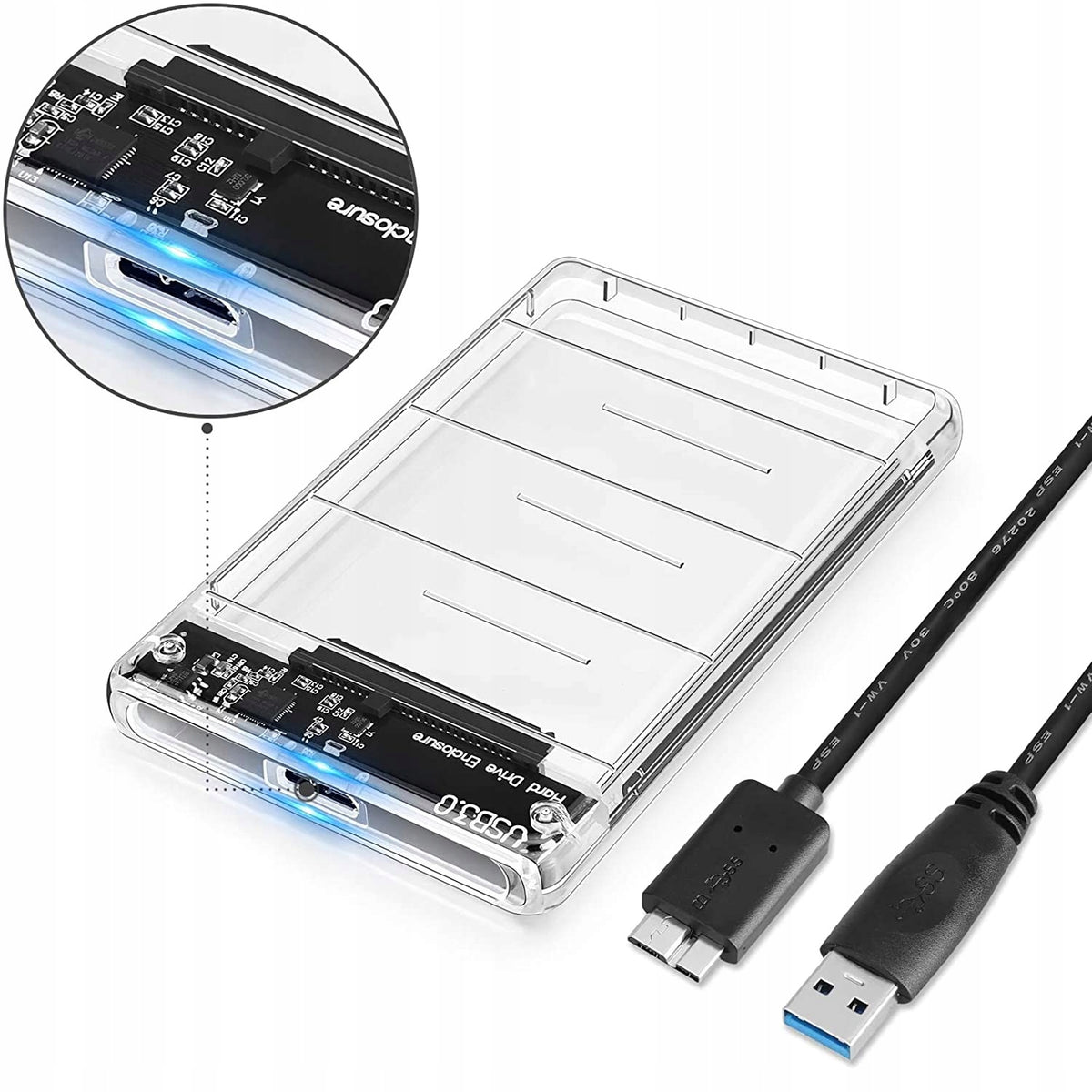 2,5 inch USB 3.0 SSD HDD SATA Enclosure Manufacturer code 5B3-04-377