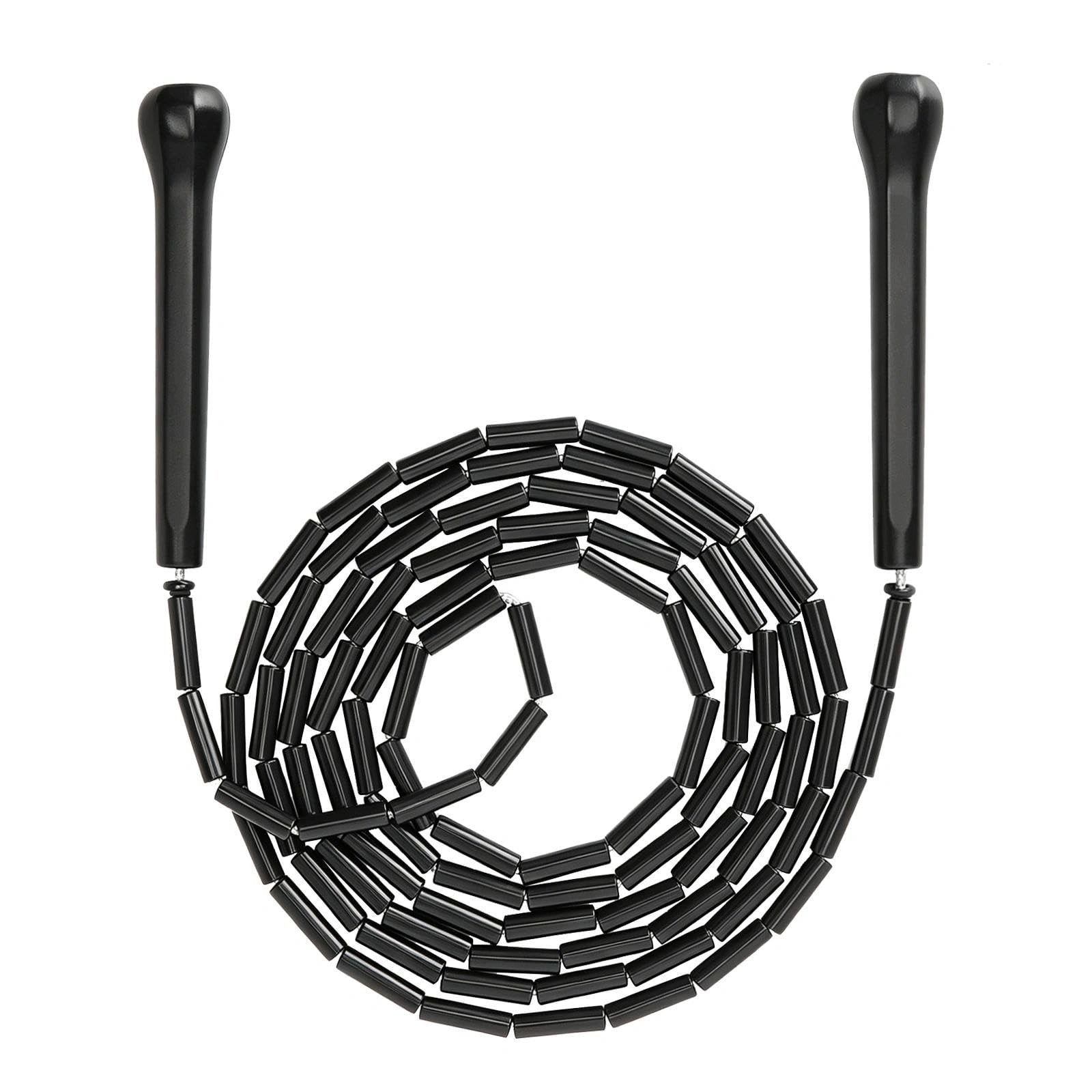 2 8 M ADJUSTABLE JUMP ROPE WITH BEADS UNBREAKABLE MOUNTING BRACKETS