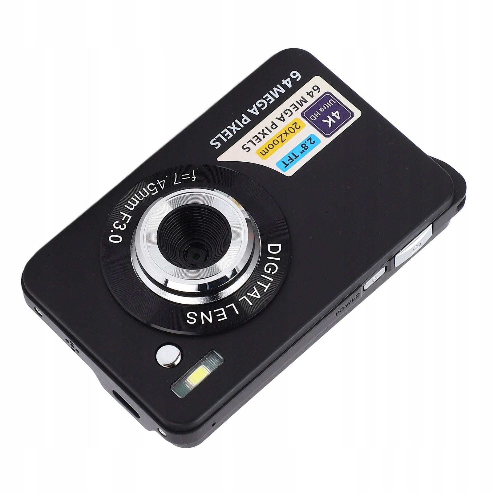 2,8 inch 4K 64MP HD Digital Camera 20x Zoom Autofocus Portable 7E