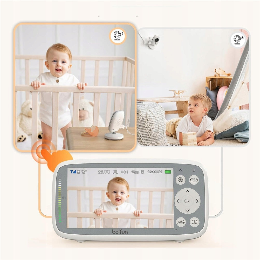 2 BABY MONITOR CAMERA ELECTRONIC ROTARY CAMERA FULL HD 4" LCD 3x ZOOM Medical device no