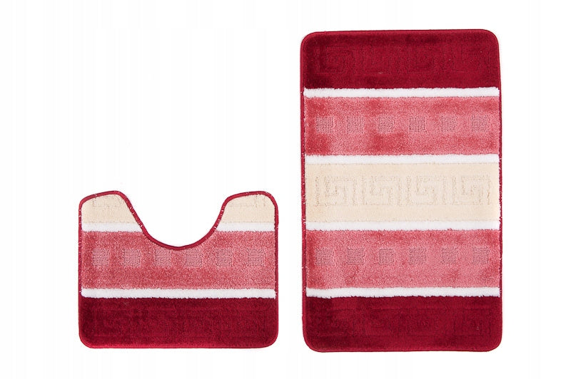 2-ELEMENT BATHROOM MATS ANTI-SLIP THICK 24H