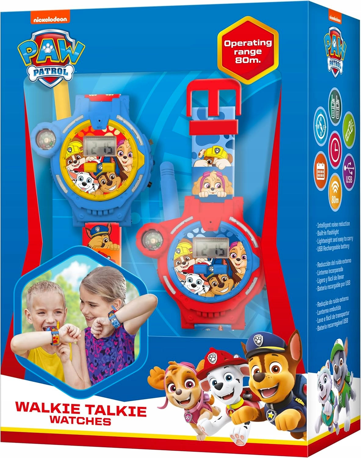 2 IN 1 DIGITAL WALKIE TALKIE WATCH FOR KIDS MULTICOLOR Brand Kids Euroswan