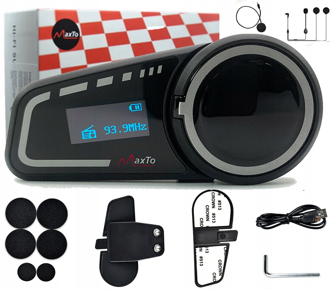 2 MaxTo M2C Motorcycle Intercoms FOR 6 LCD HELMETS Manufacturer's catalog number 2XM2C