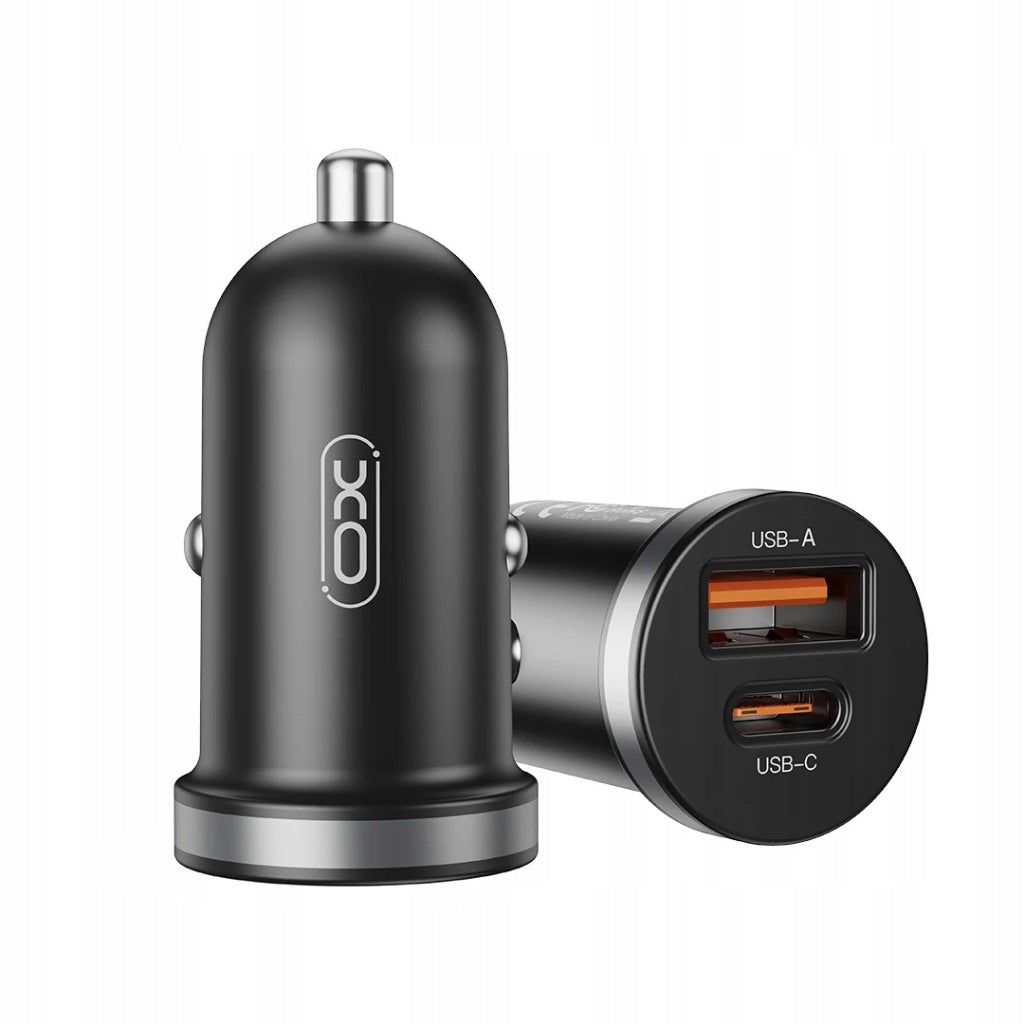 2-PACK USB-C+USB Car Charger 2in1 Fast QC PD 30W For Car Manufacturer XO