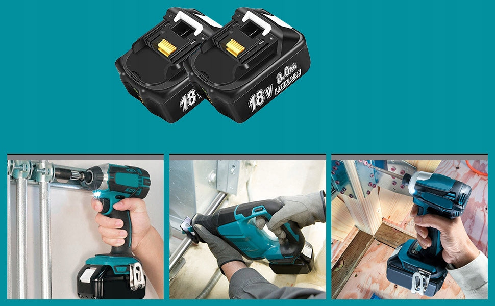 2 PCS 18V 8000mAh BATTERY FOR Makita BL1840 BL1850 WITH PROTECTION FUNCTION Information regarding product safety and compliance Pb - Batteries, accumulators, and button cells containing more than 0.004% of lead