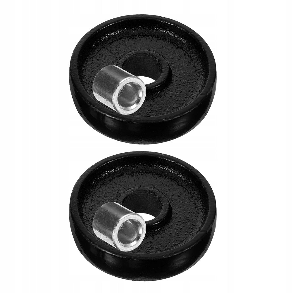 2 PCS BLACK STEEL FRONT WHEELS FOR LIFT, UNIVERSAL