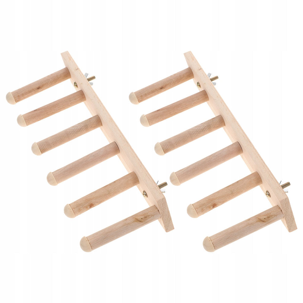 2 PCS SAFE WOODEN CAT SHELVES AND LADDERS FOR MOUNTING ON