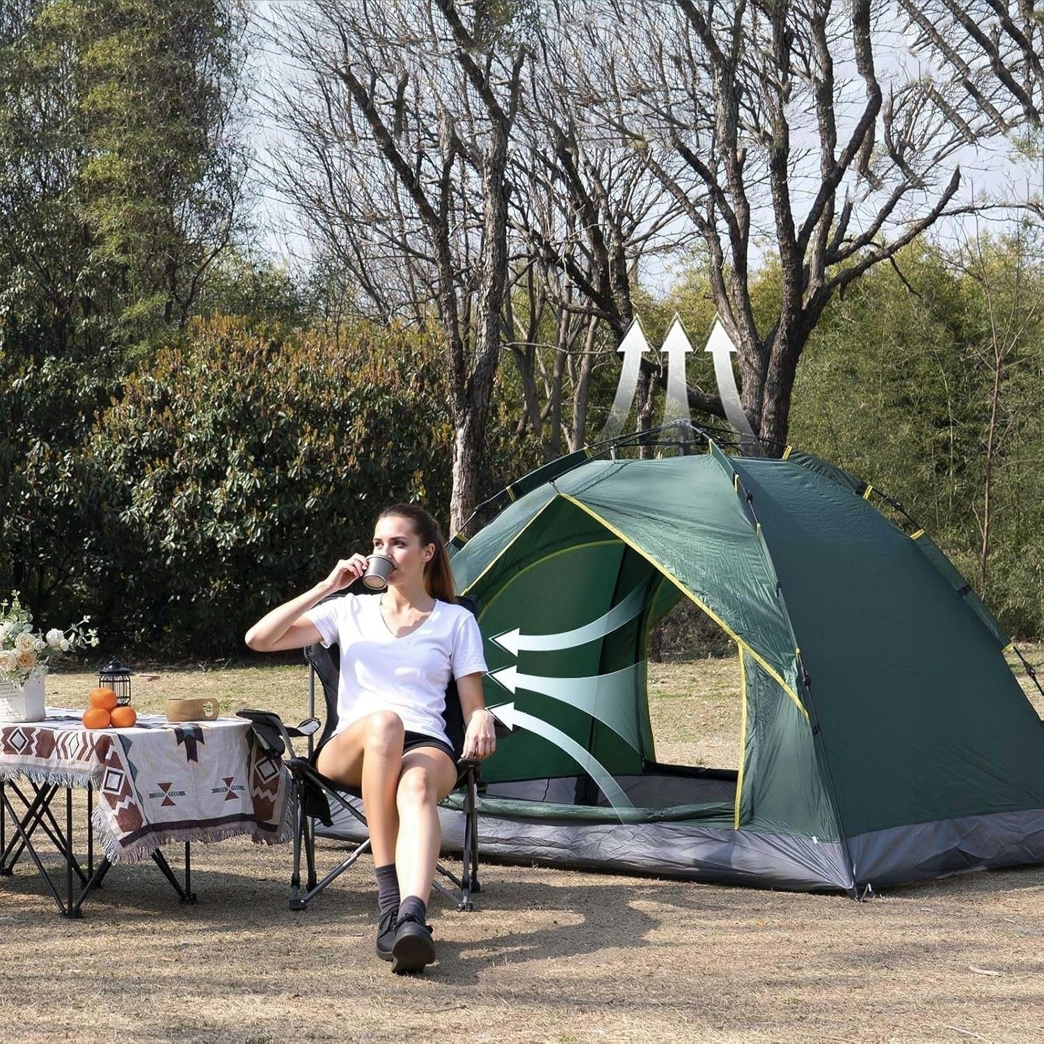 2 PERSON CAMPING TENT FOR HIKING, FISHING AND MORE Model 2-3 Pop Up