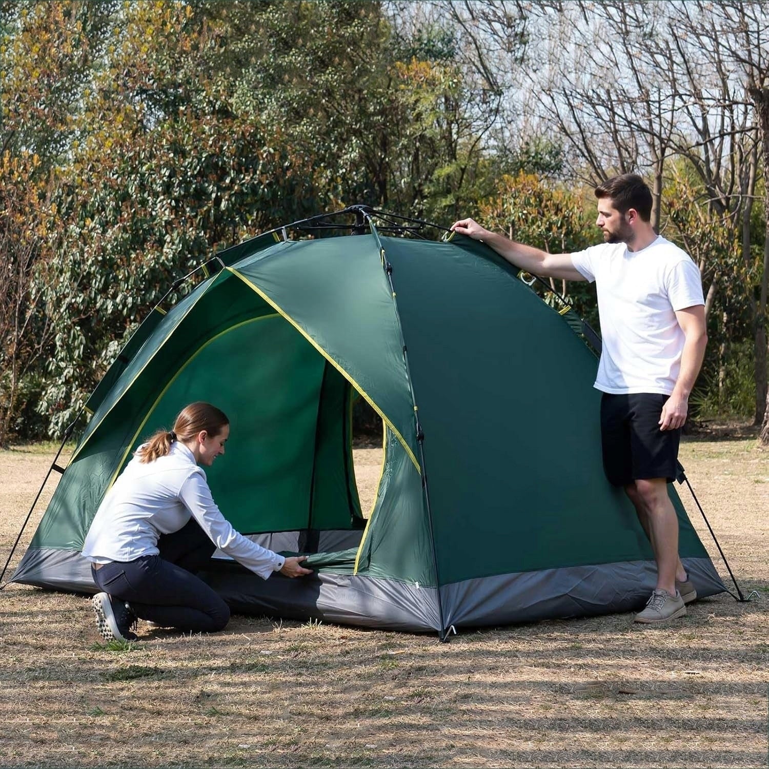 2 PERSON CAMPING TENT FOR HIKING, FISHING AND MORE Waterproofness less than 1500 mm