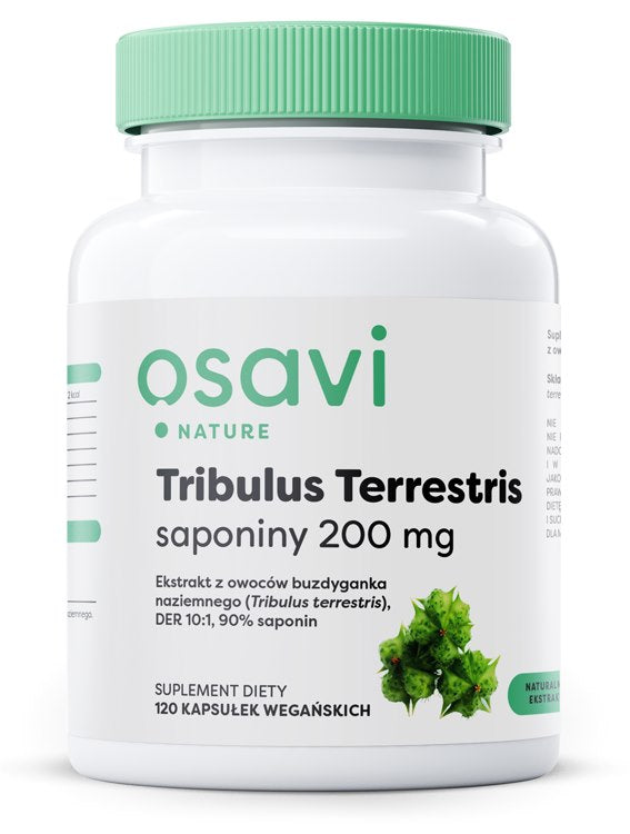 2 PIECES - OSAVI Tribulus Terrestris, saponins 200 mg (120 caps.)