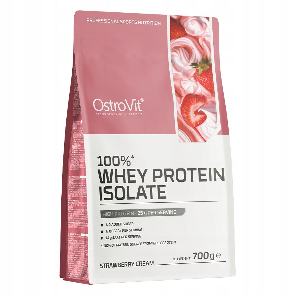 2 PIECES - OSTROVIT 100% Whey Protein taste of creamy strawberry (700 g)