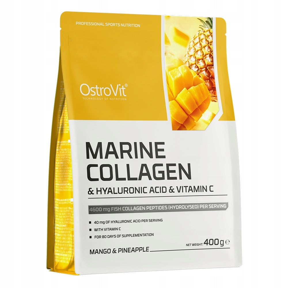 2 PIECES - OSTROVIT Marine Collagen + Hyaluronic Acid + Vitamin C - (400g)