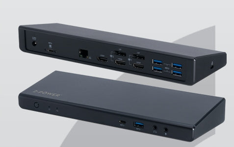 2-POWER 4K USB-C AND USB-A DOCKING STATION