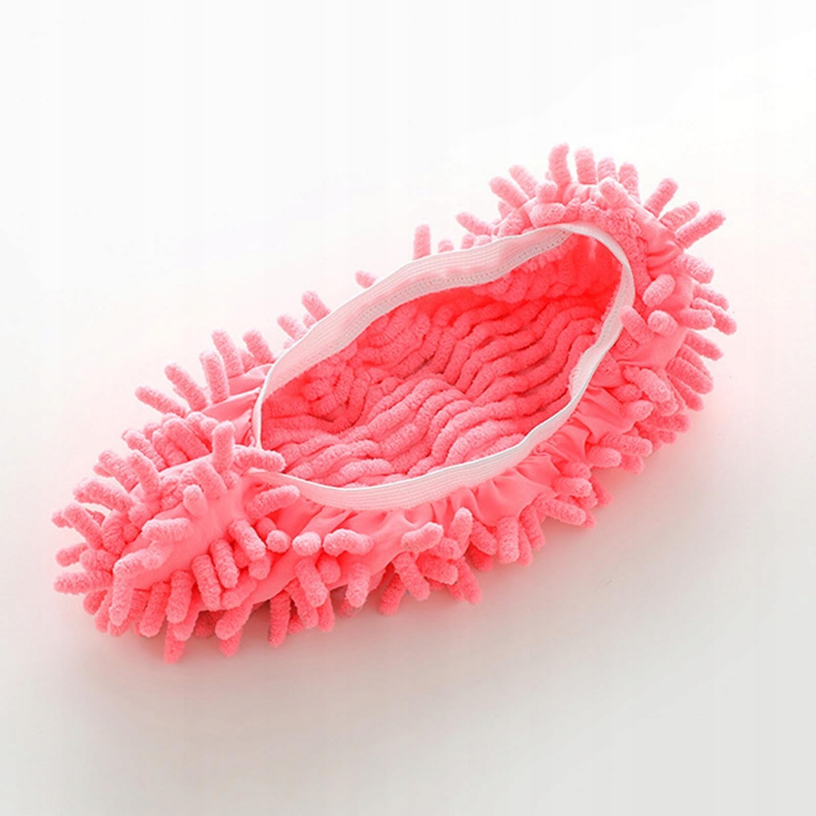 2 Pcs Mop Slippers for Floor Cleaning Washable Shoe Cover Soft Pink Brand no brand