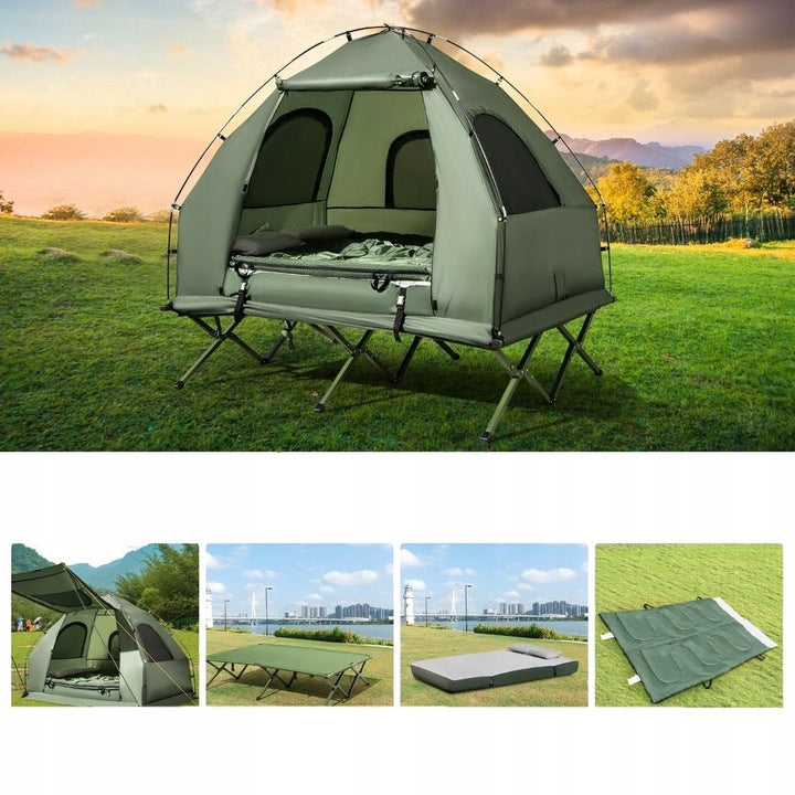 2-Person Camping Tourist Tent with Inflatable Mattress on Frame EAN (GTIN) 5907649811125