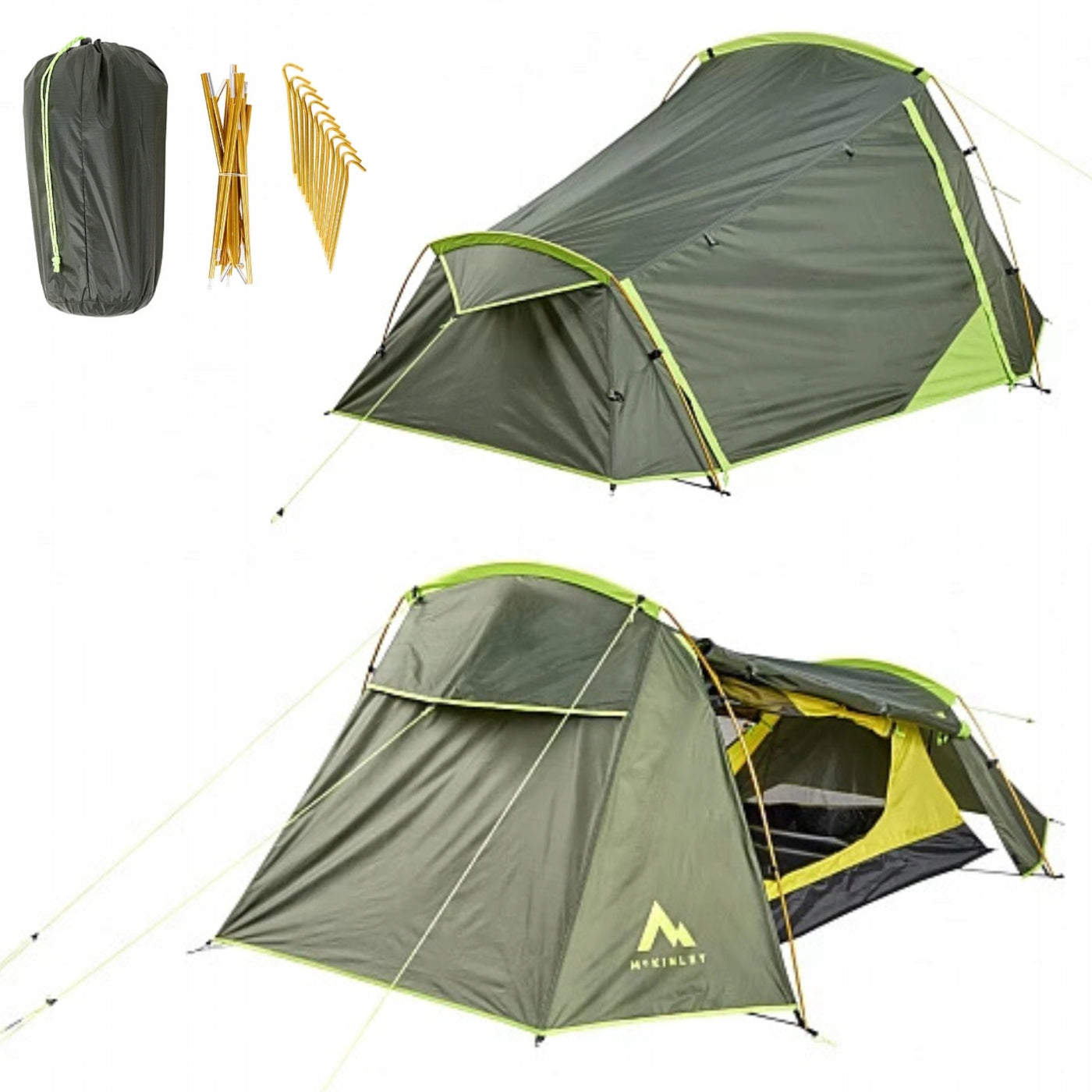 2-Person Trekking Tent McKinley Ampato 20.2 Lightweight Waterproof