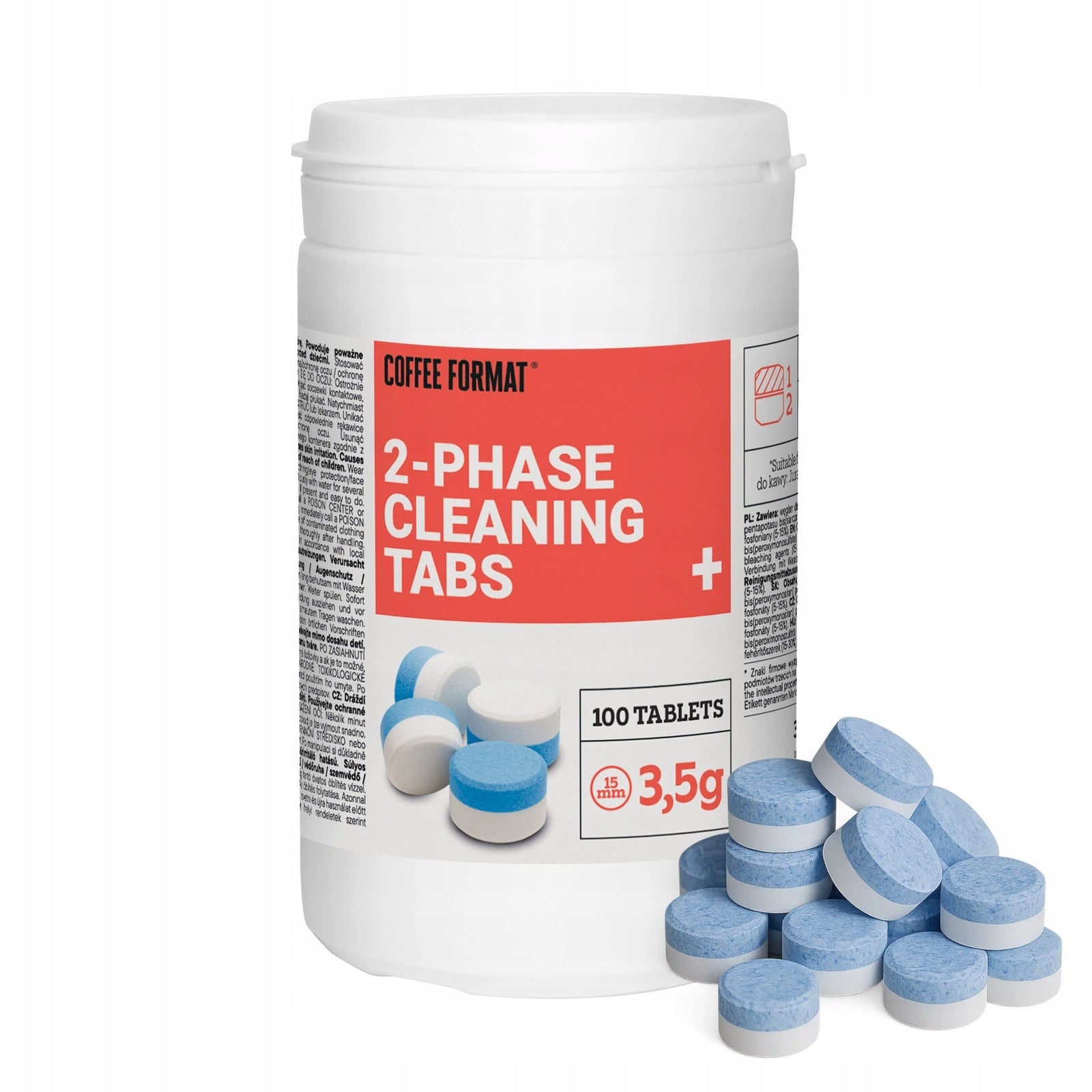 2-Phase Cleaning Tablets for Jura and Coffee Format 100 x 3,5g