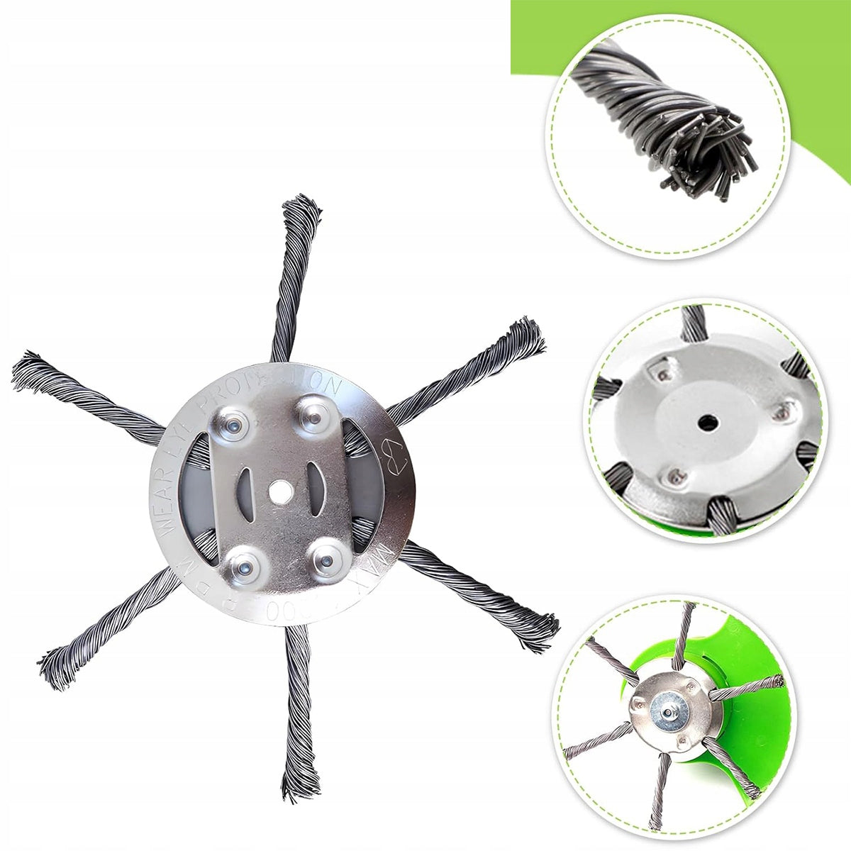 2-Piece Weed Trimmer, Steel Wire Grass Head EAN (GTIN) 6974800506250