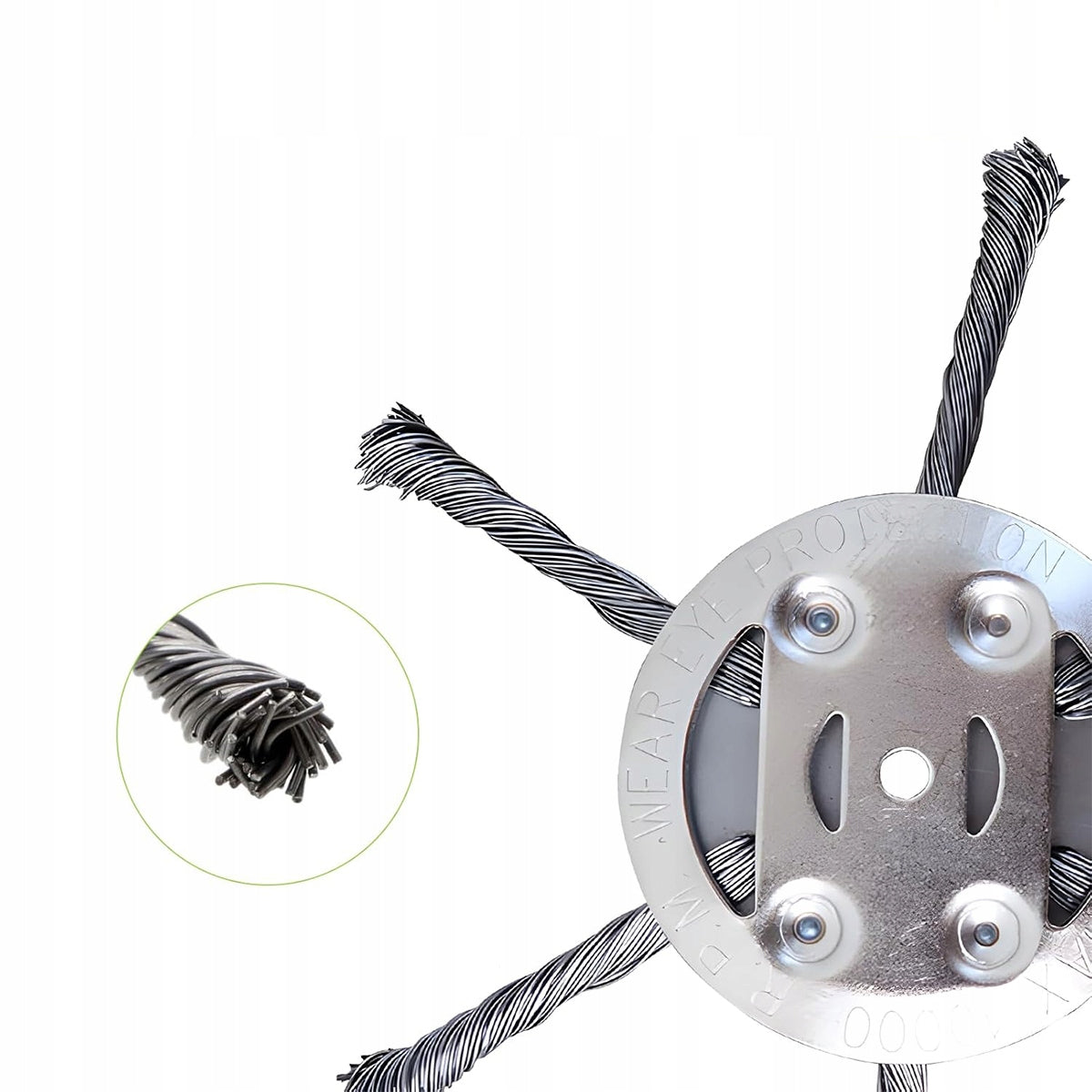 2-Piece Weed Trimmer, Steel Wire Grass Head Type scythe brush