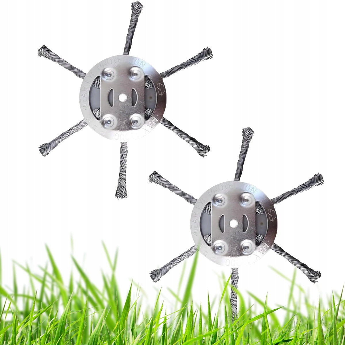2-Piece Weed Trimmer, Steel Wire Grass Head