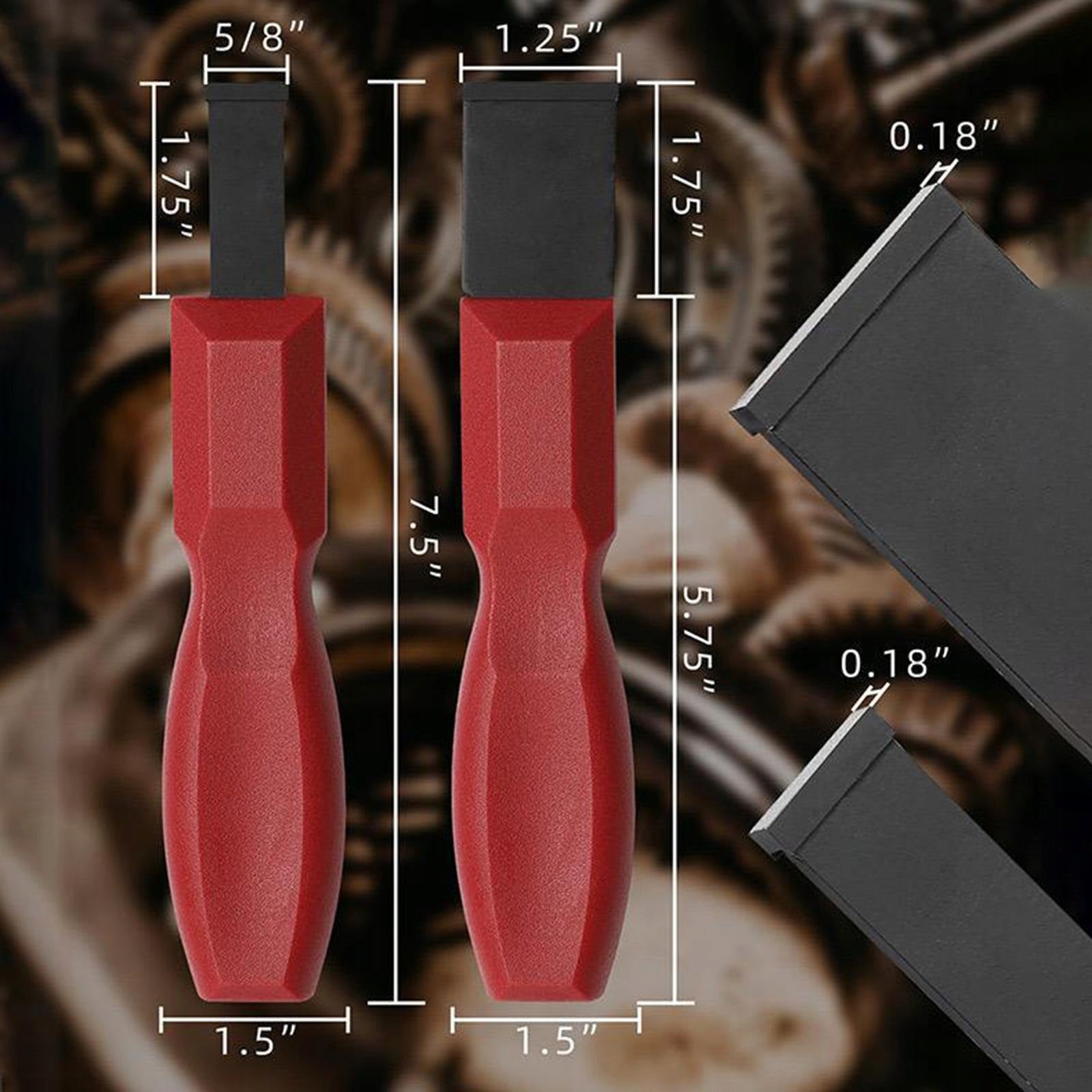 2 Pieces Automotive Gasket Cutter Metal Cleaning Tool Gasket Removal Hand Packaging status original