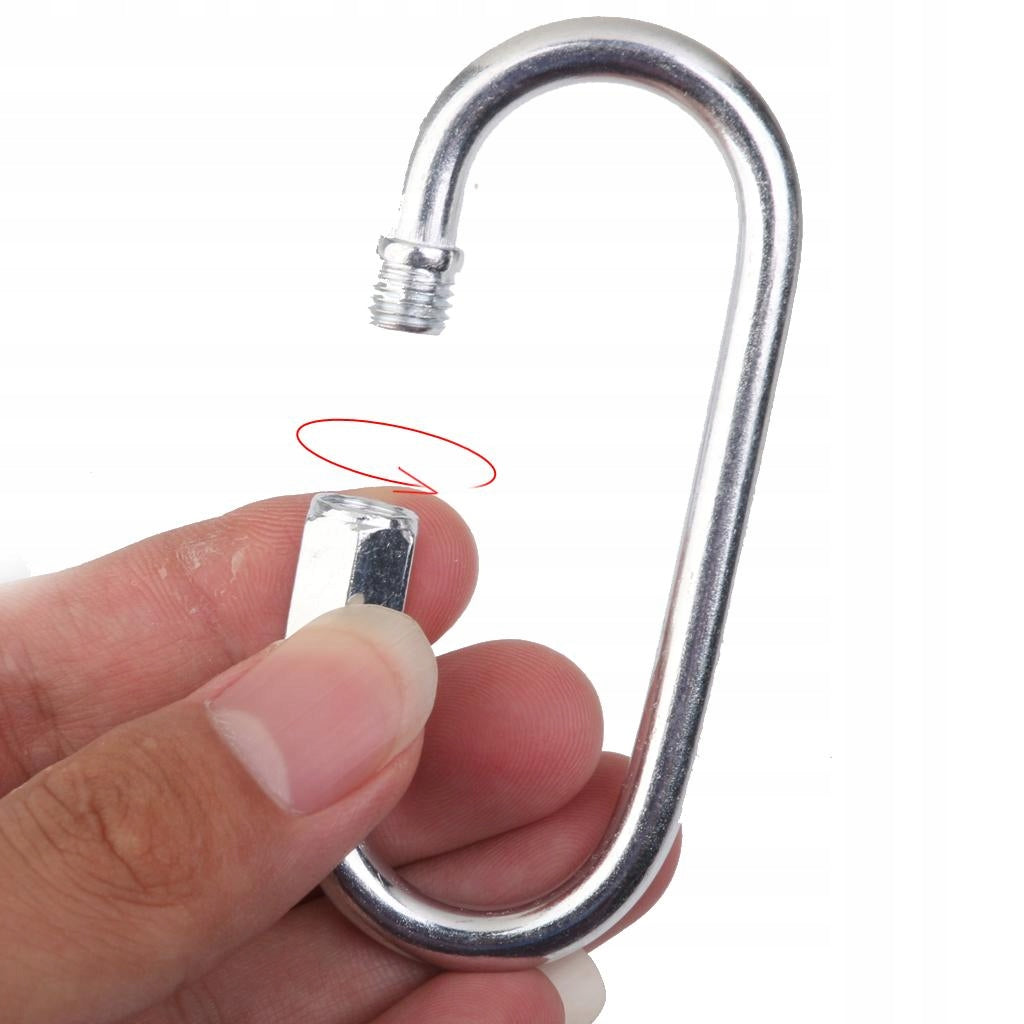 2 Pieces Durable Silver Iron Carabiner Pendant Carrier 400KG For Swing Manufacturer code yanxuemy@163.com-15014373