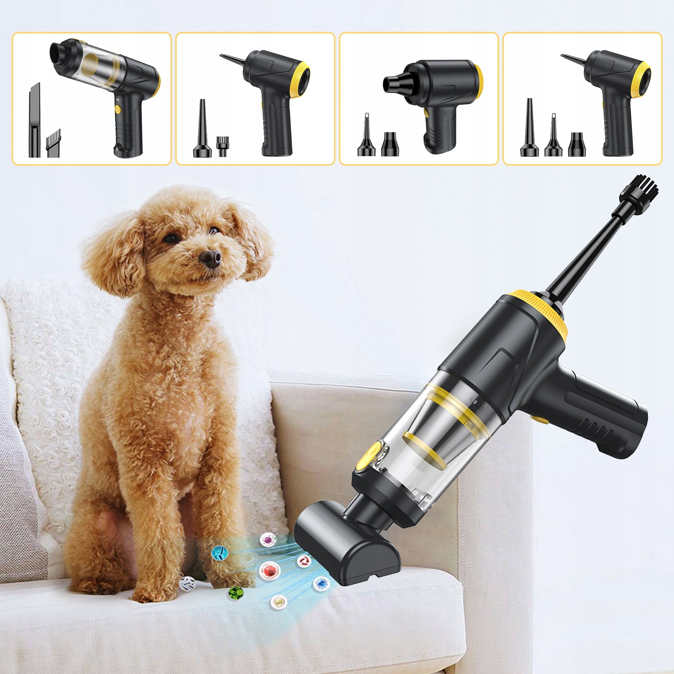 2-Speed Adjustable 4 in 1 Handheld Vacuum Cleaner for Car Home Office Brand Magtalent
