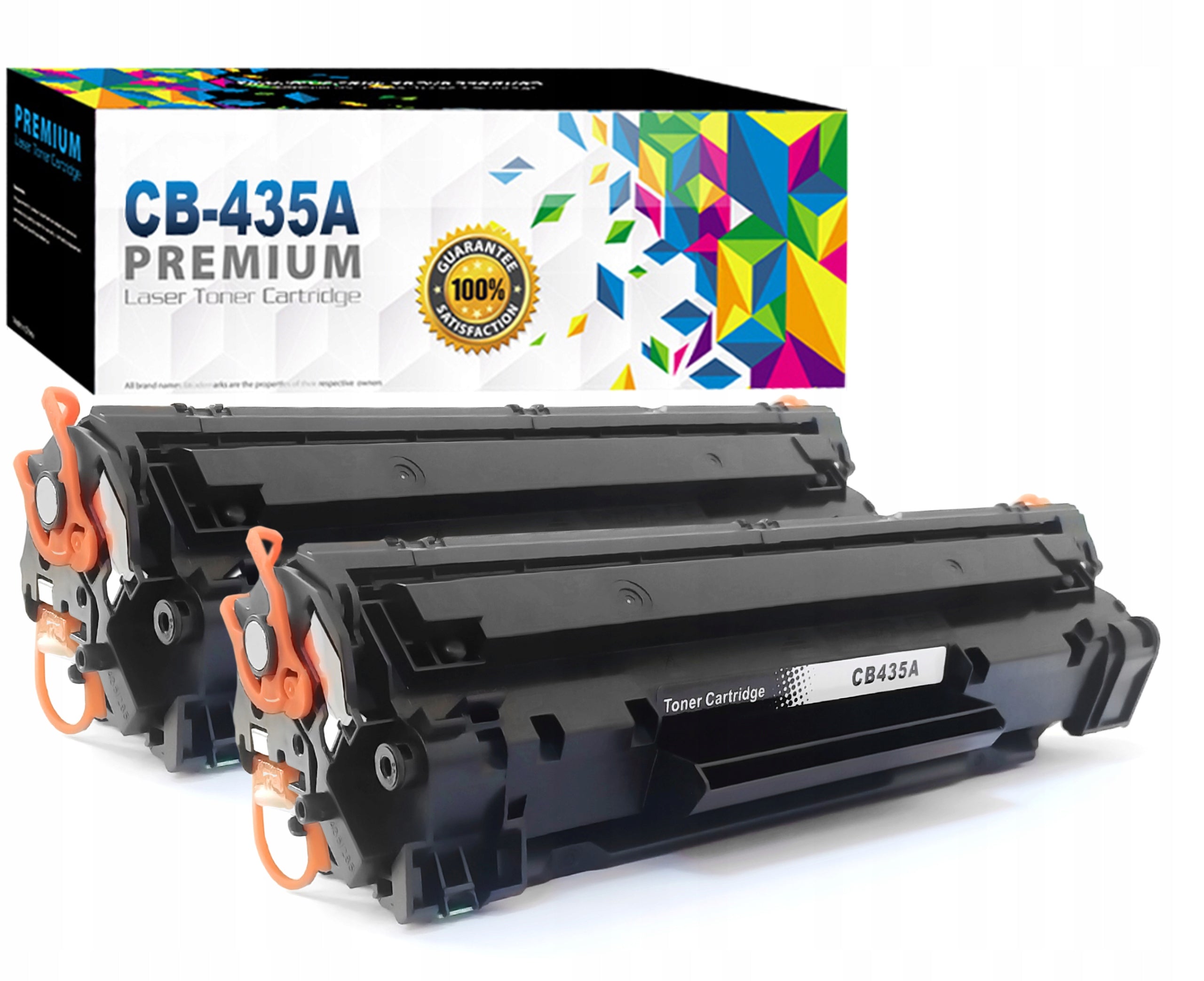 2 TONERS XL for HP LaserJet P1005 P1006 CB435A 35a