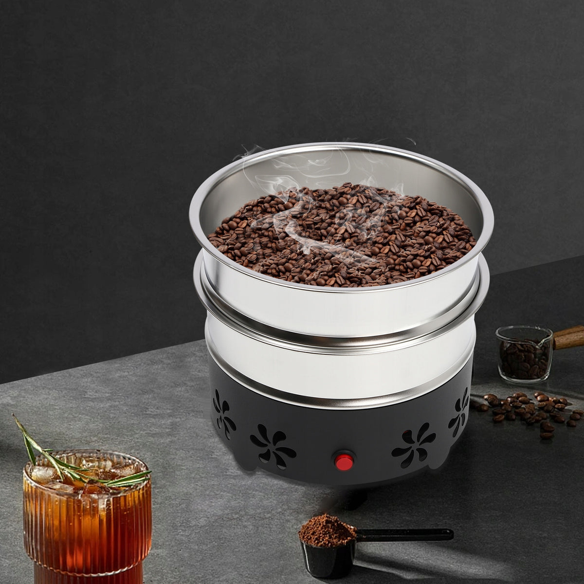 2-Tier Coffee Bean Cooler Household Roasting Bean Cooling Machine 1.3 Lb Manufacturer code vdxgszfgaFD