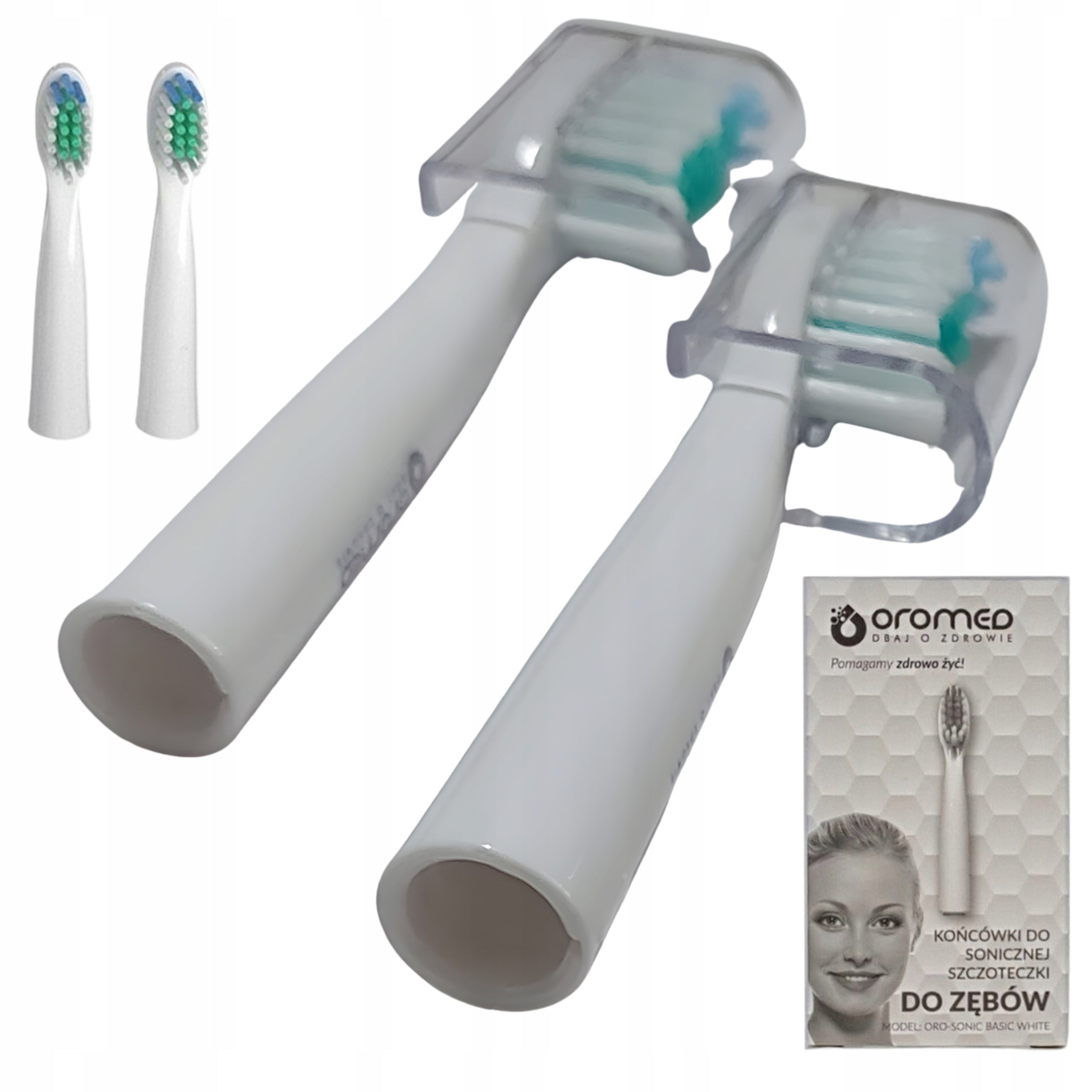 2 Tips for sonic toothbrush Oromed ORO-BASIC WHITE