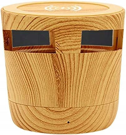 2 in 1 Bluetooth Speaker Woodgrain Wireless Charger