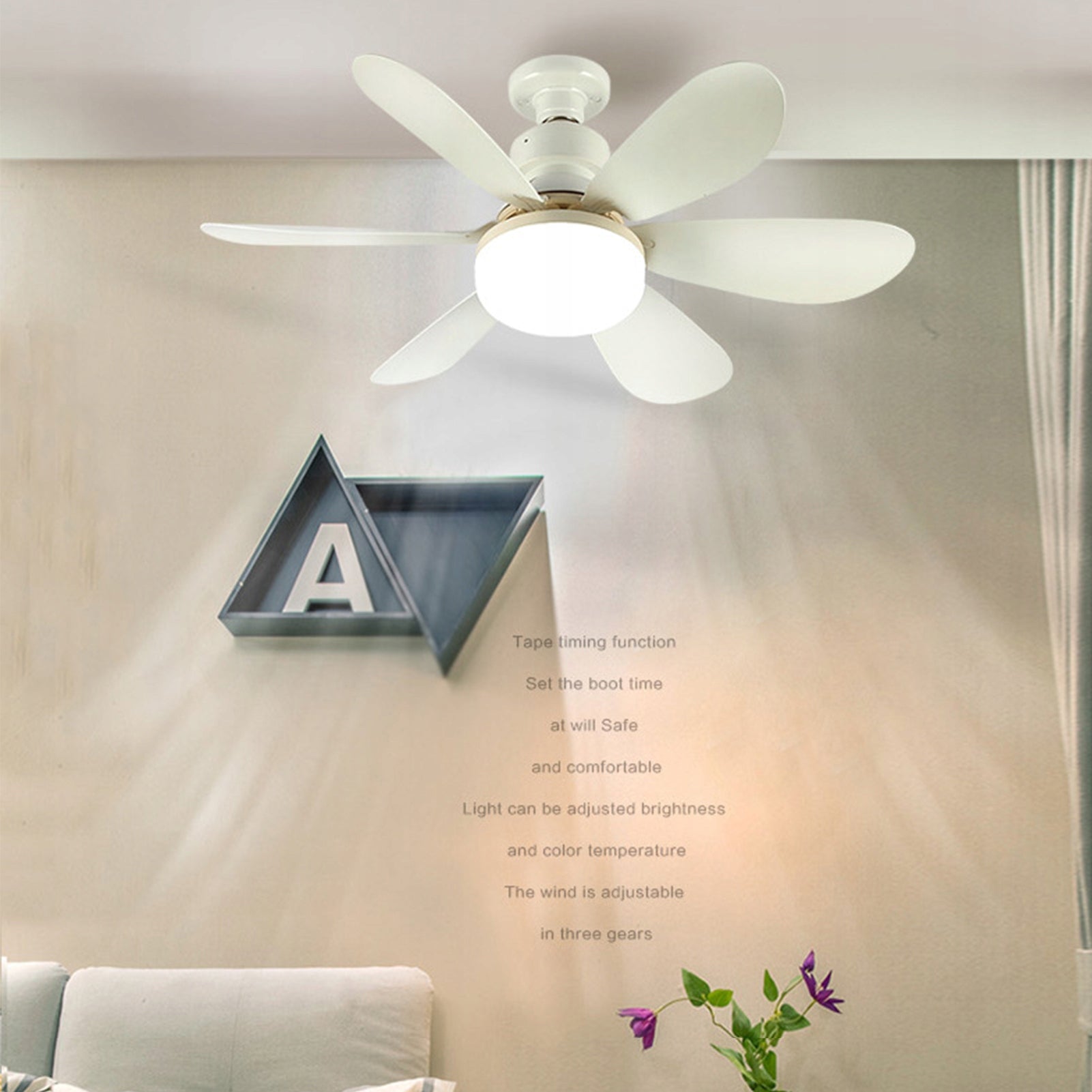 2-in-1 Ceiling Fan with Remote Control Fan type ceiling