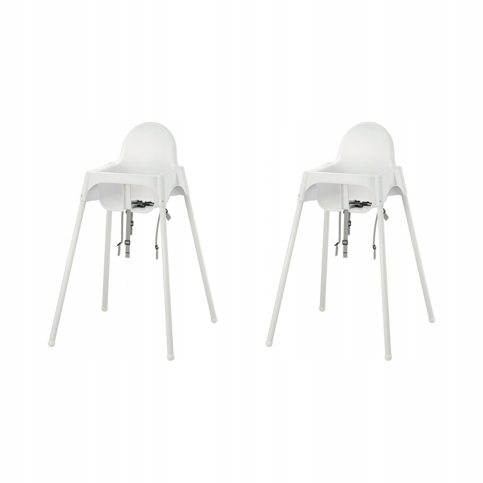 2 pcs ANTILOP Highchair - white/white