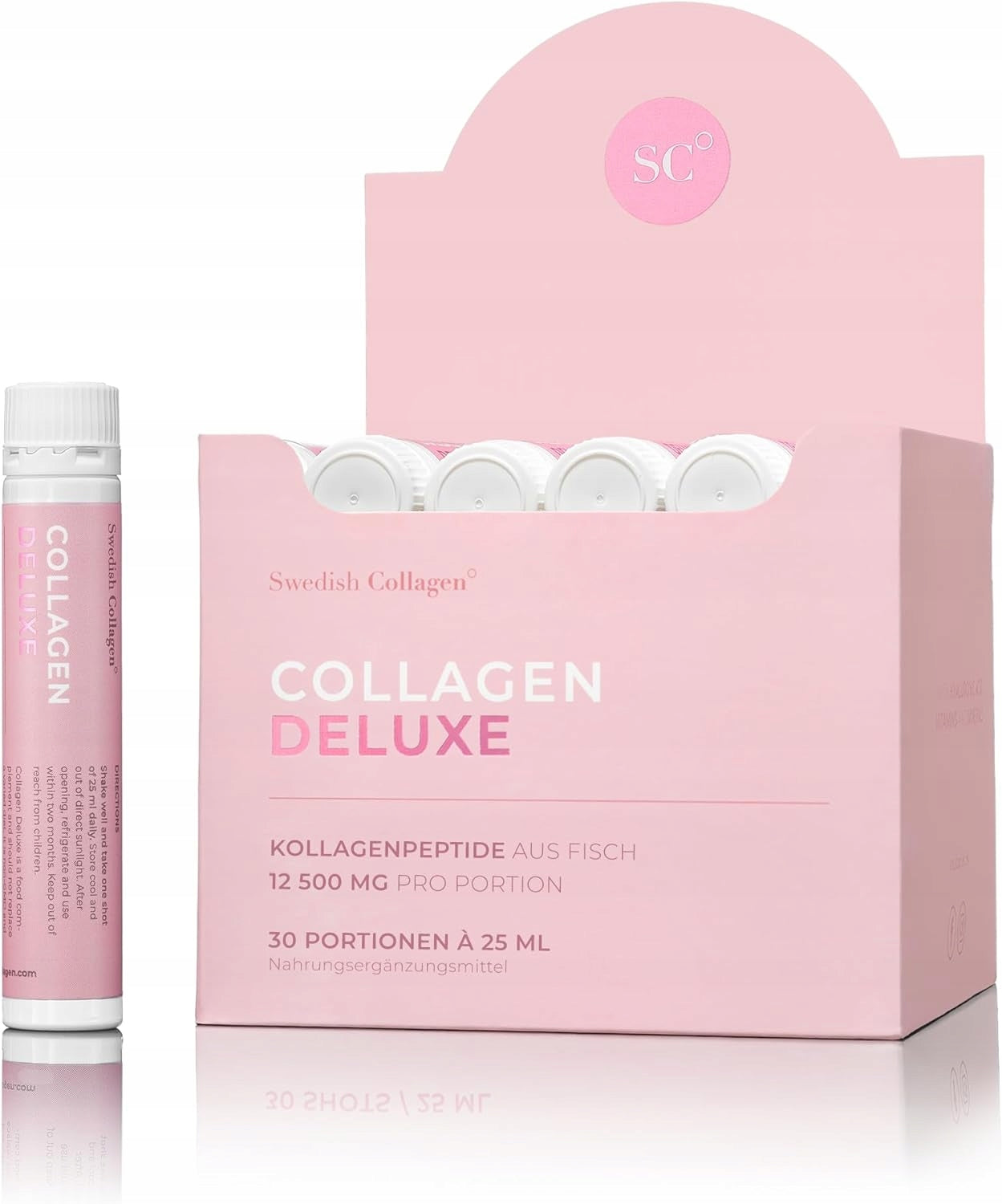 2 pcs SWEDISH NUTRA COLLAGEN DELUXE MARINE COLLAGEN 12500MG 30 SHOT Manufacturer code 7350122360272