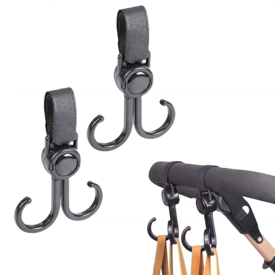 2 pcs baby stroller hooks | Versatile and strong handles