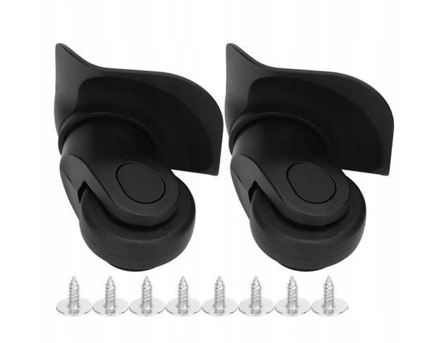 2 pcs black wheels for suitcase, suitcase parts, bags Brand no brand