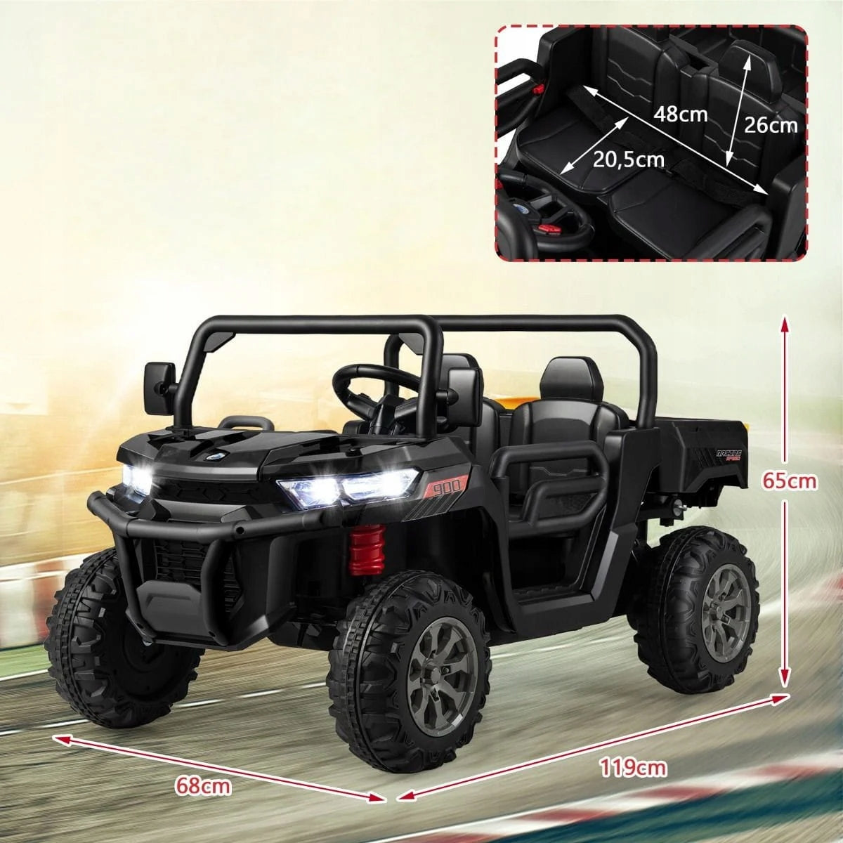 2-seater Electric Car for Kids Battery Operated Car Brand Costway