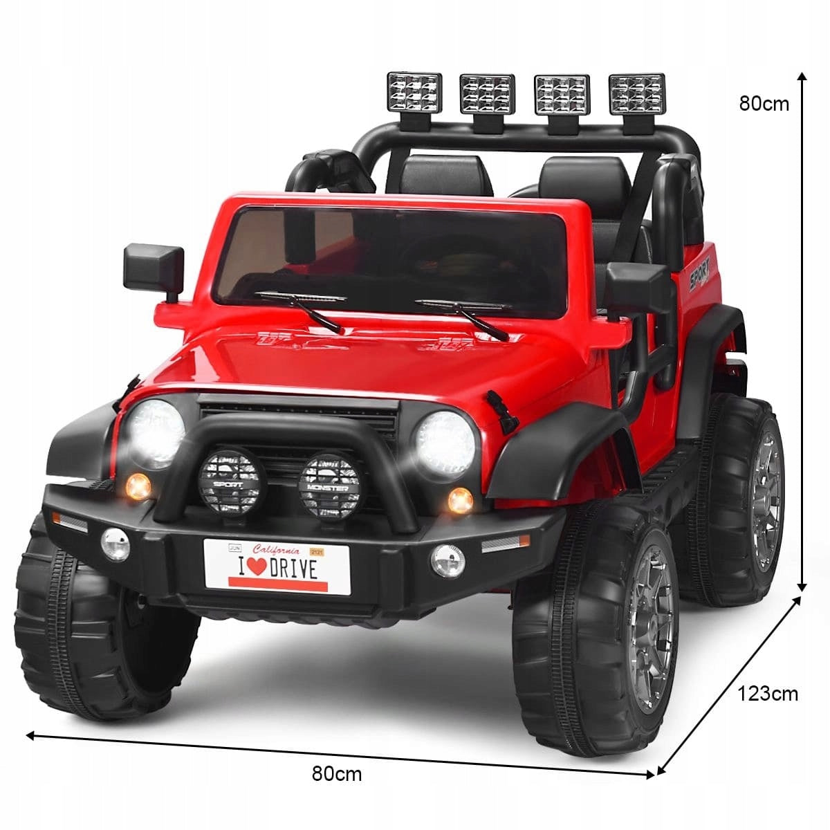 2-seater electric car for children battery-operated car Brand Costway