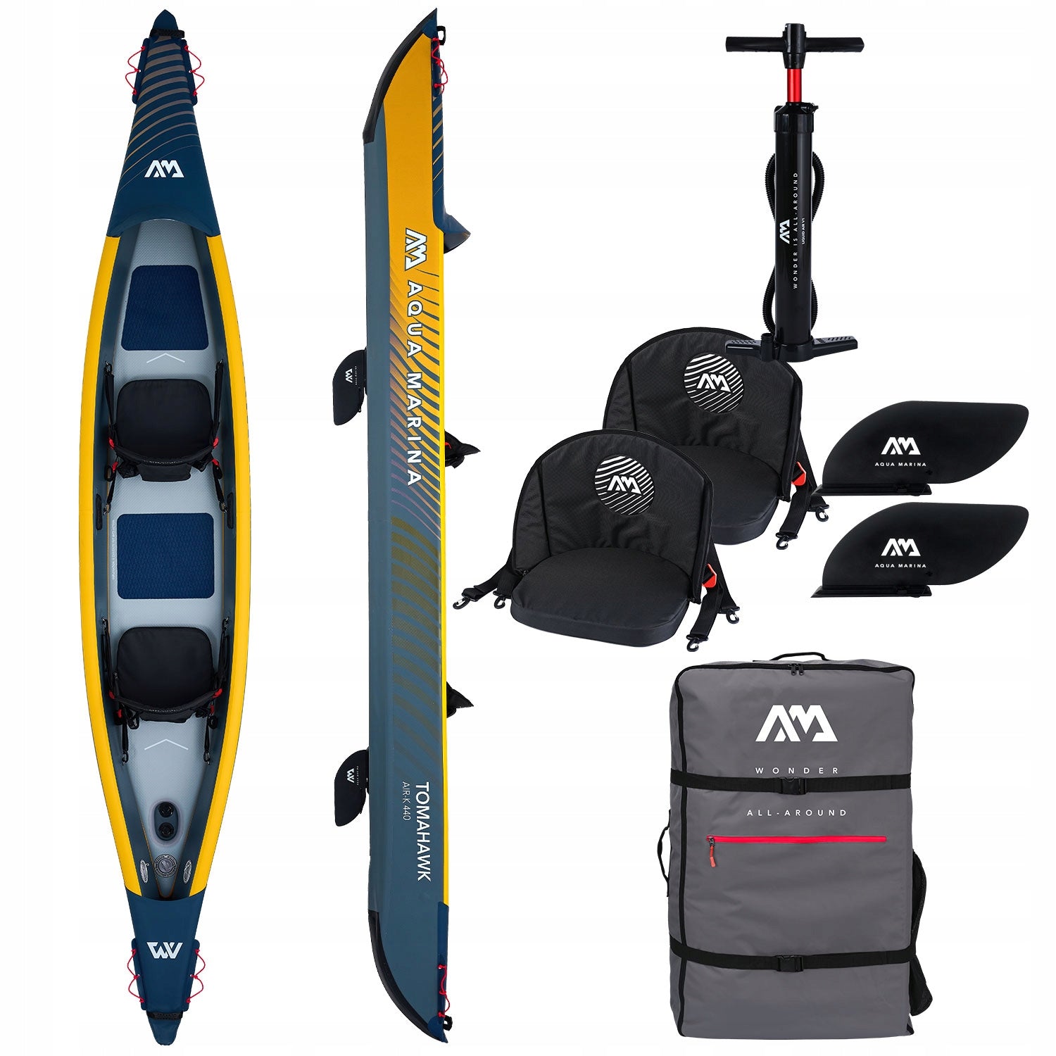 2-seater pumped kayak Aqua Marina Tomahawk AIR-K 440