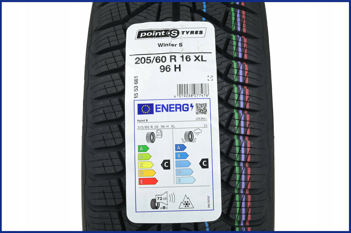 2 x 205/60R16 XL 96H Winter S Point S Winter Tires EAN (GTIN) 4019238077476