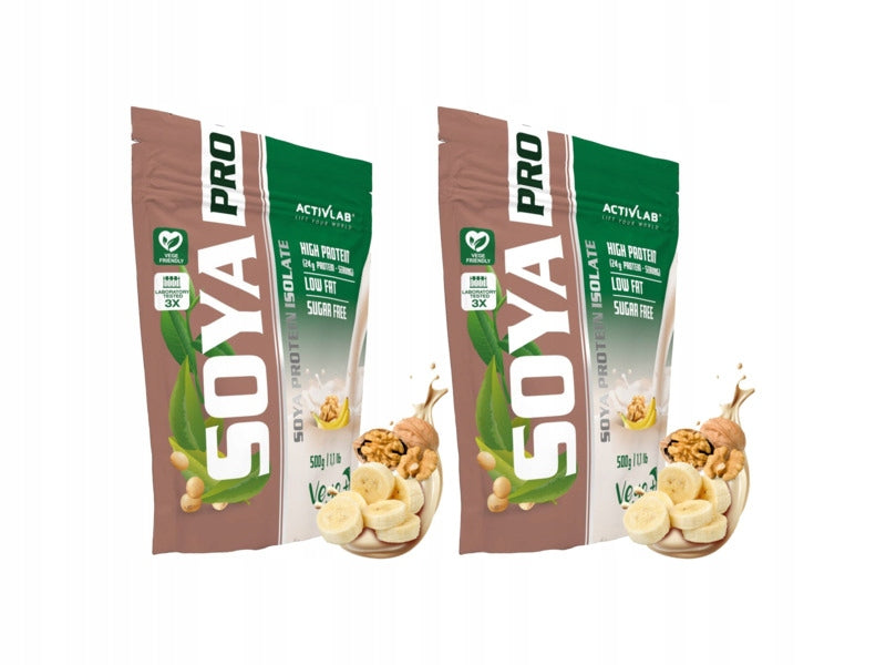 2 x Protein supplement ACTIVLAB Soya Pro Banana-nut (500 g)