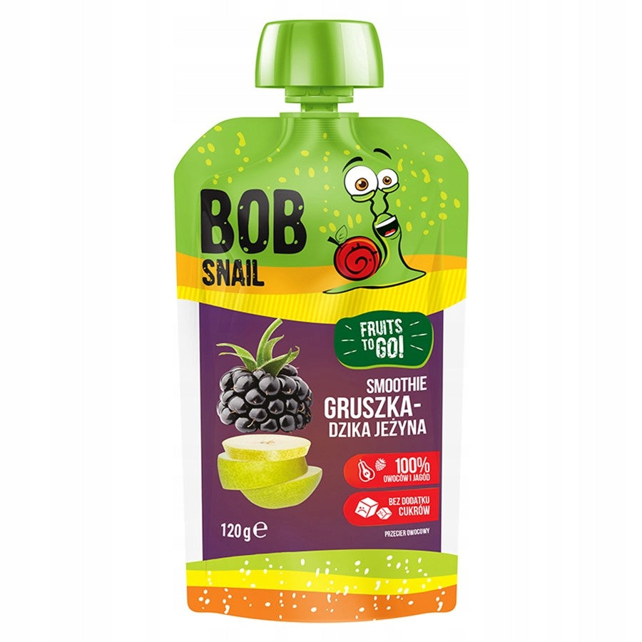 2 x Smoothie Mousse Bob Snail pear-wild blackberry without added sugar 2 x 120g EAN (GTIN) 4820219343684