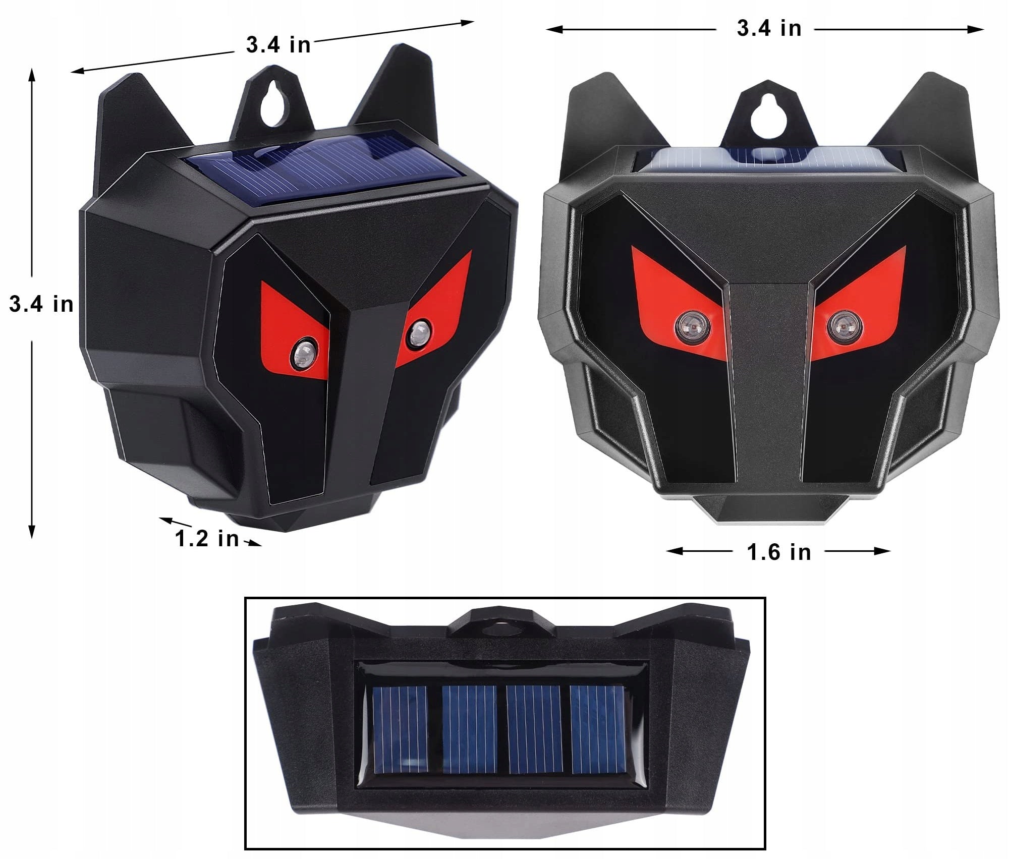 2 x Solar Animal Repellent Rodent Birds for Birds Wild Animals Brand Anytech