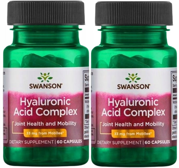 2 x Swanson Hyaluronic Acid Complex 60caps reduces pain