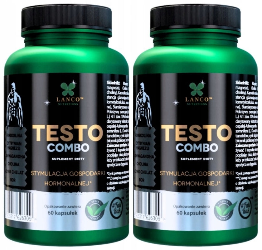 2 x TESTO COMBO 60 kaps, Lanco Nutritions