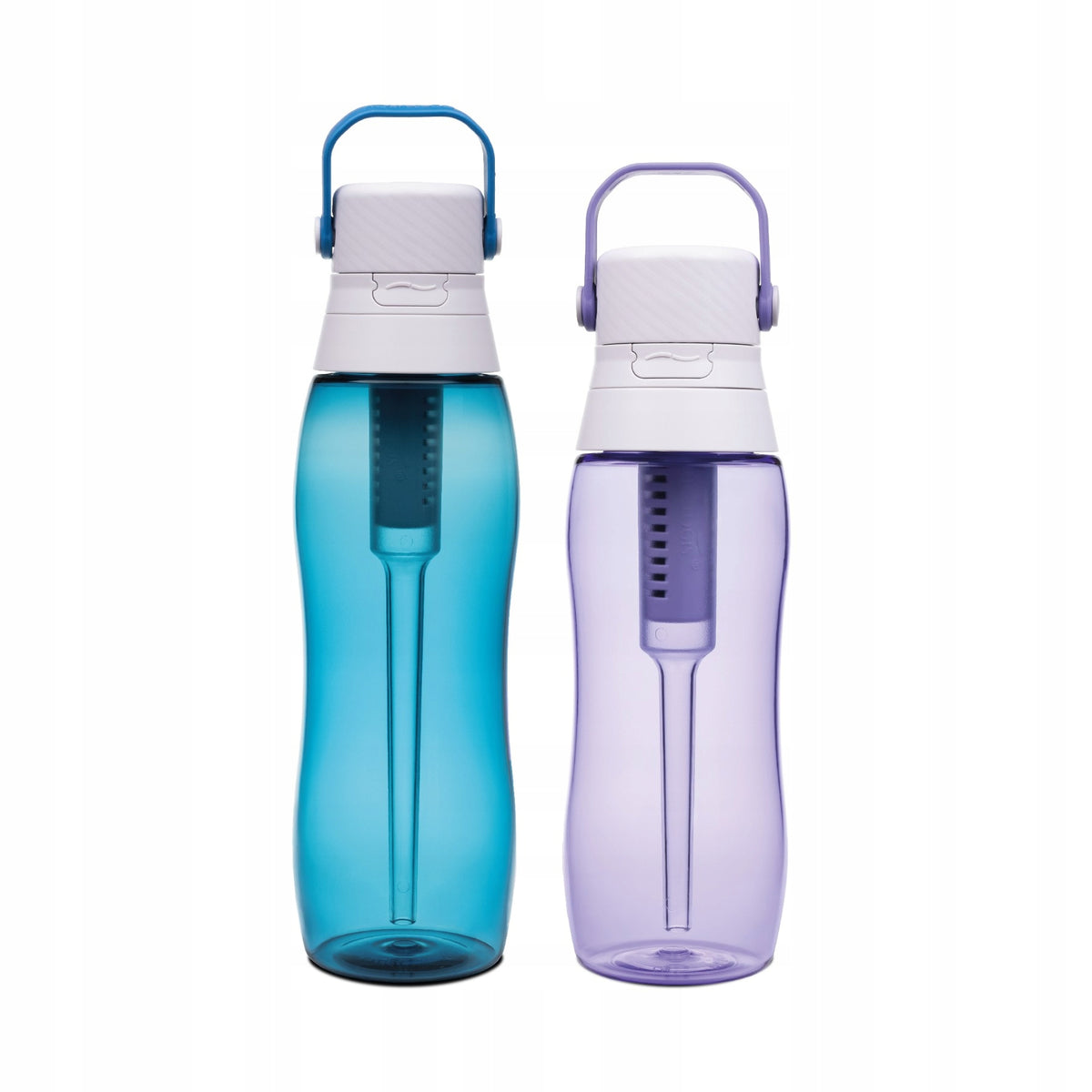 2 x Tritan Filter Bottle - Lavender 500ml, Ocean Blue 750ml